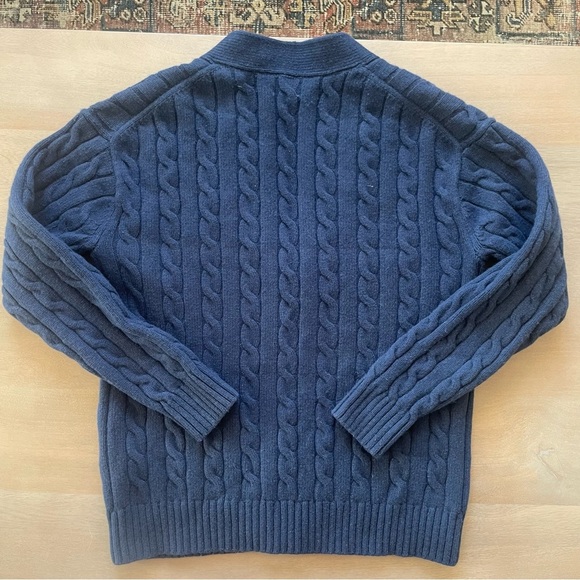 Sunday Best Navy Cable Knit Lamora Cardigan - Picture 6 of 12